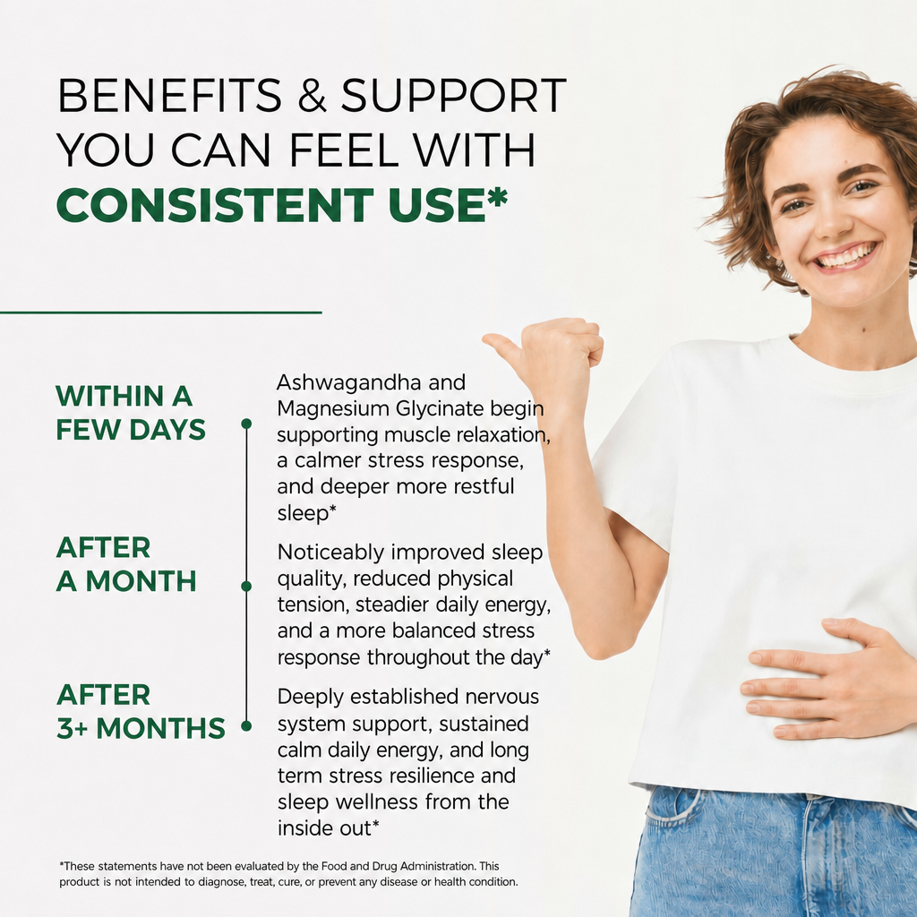 PuraDaily Stress and Sleep Stack bundle benefits and support with consistent use