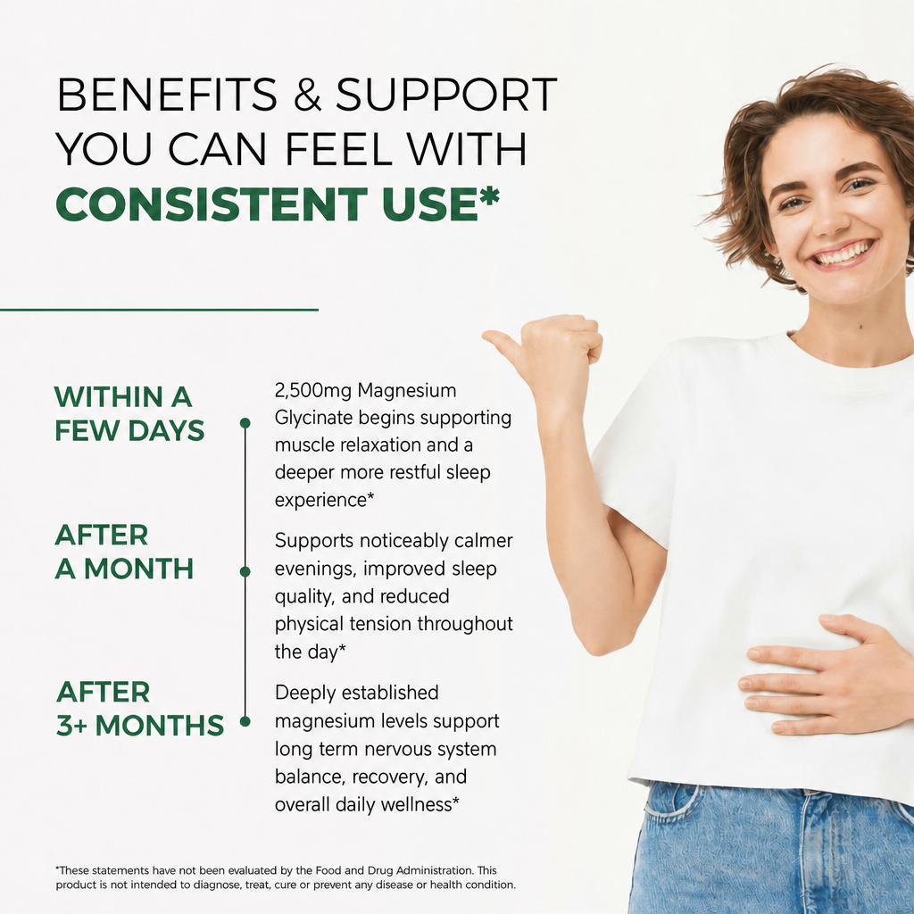 PuraDaily Magnesium Glycinate Benefits and support.